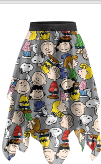 Peanuts character print handkerchief harem pant concept