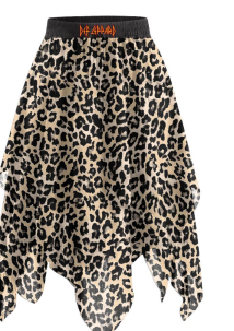 Leopard print handkerchief harem pant concept